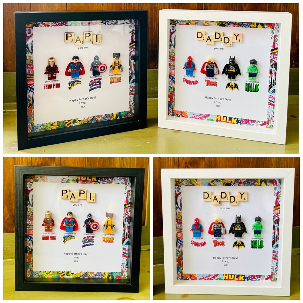 Father’s Day Superhero Shadow Box